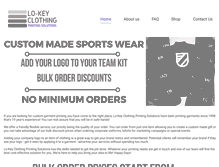 Tablet Screenshot of lo-keyclothing.com